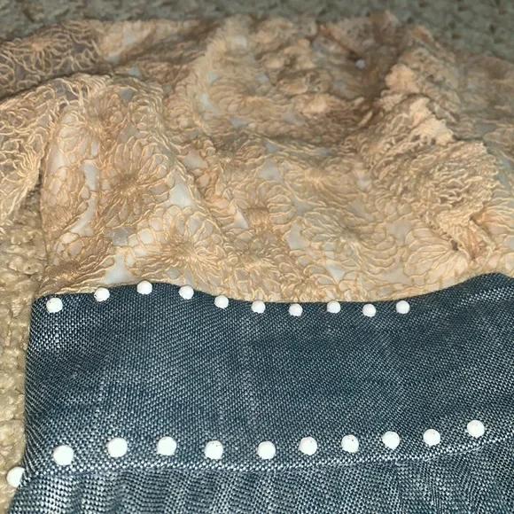 Freebird boho country dress lace western COSTUME model XS 0 2 S LONG free people - Picture 5 of 11